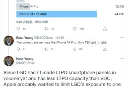 [曝iPhone14供应商名单]曝苹果iPhone14Pro屏幕由三星独供，其他机型都有多家供应商