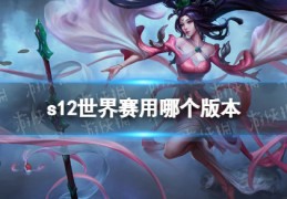s12世界赛用哪个版本2022lol全球总决赛使用版本