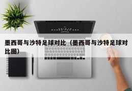 墨西哥与沙特足球对比（墨西哥与沙特足球对比图）