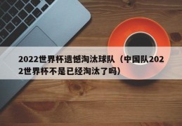 2022世界杯遗憾淘汰球队（中国队2022世界杯不是已经淘汰了吗）